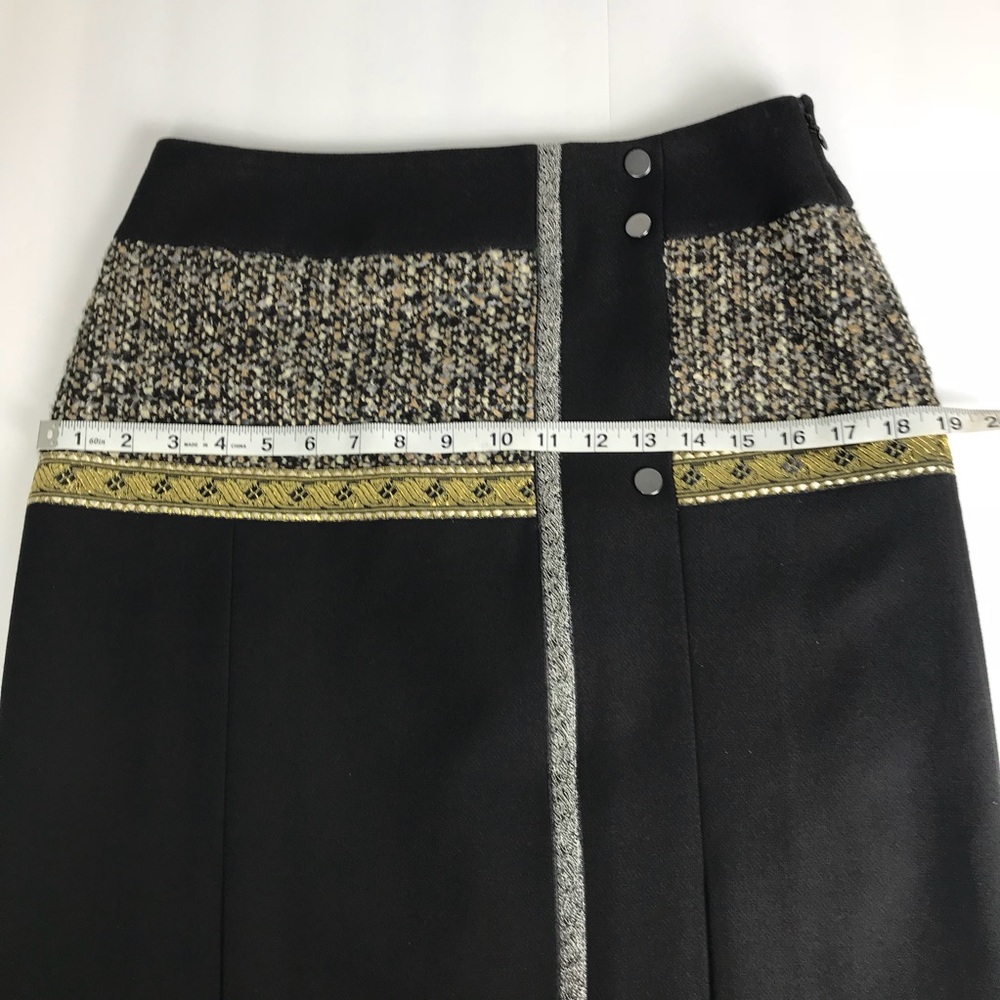 Etcetera Women's Pencil Skirt Size 4 Black/Gold - Picture 6 of 7